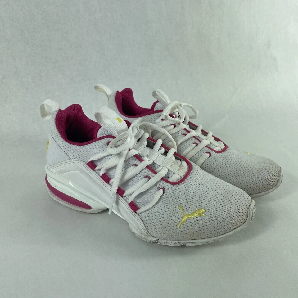 Zapatos Puma ArchTec Jóvenes Niños 4C Blanco con Plantillas Rosa Espuma+ Foto 2 de 4