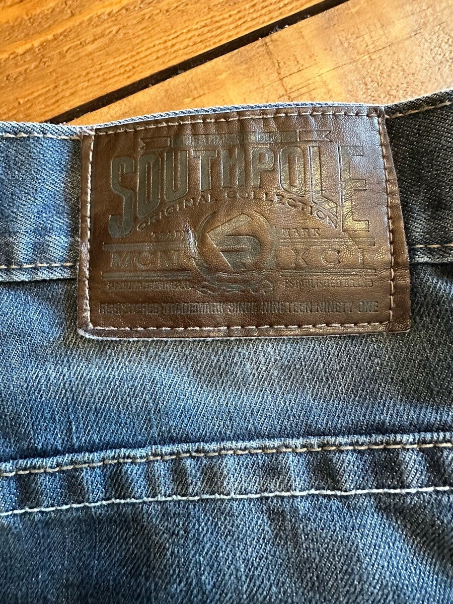 Y2K Southpole brand Blue Baggy Jeans Mens Original Collection