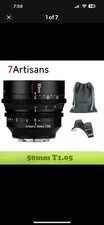 7 artisans 50mm T1.05 APS-C MF Cinema Lens for Fuji,Sony,M43,Canon RF ,L-mount