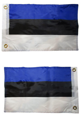12x18 Estonia Country DOUBLE SIDED 2 Faced 2-ply Nylon Wind Resistant Flag 