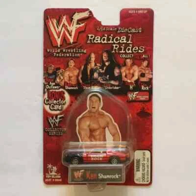 Ken Shamrock WWF Radical Rides Die Cast Car. (1/64 Scale). Damaged Packaging. - Image 1 of 4