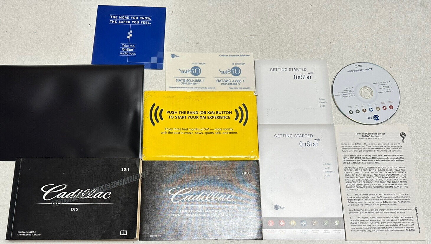 2011 CADILLAC DTS OWNERS MANUAL 4.6L PLATINUM PREMIUM LUXURY HEARSE ...