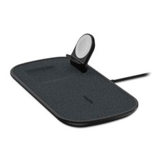Image of MOPHIE 3-IN-1 WIRELESS QI CHARGING PAD 7.5W FOR IPHONE HEADPHONES WATCH - BLACK