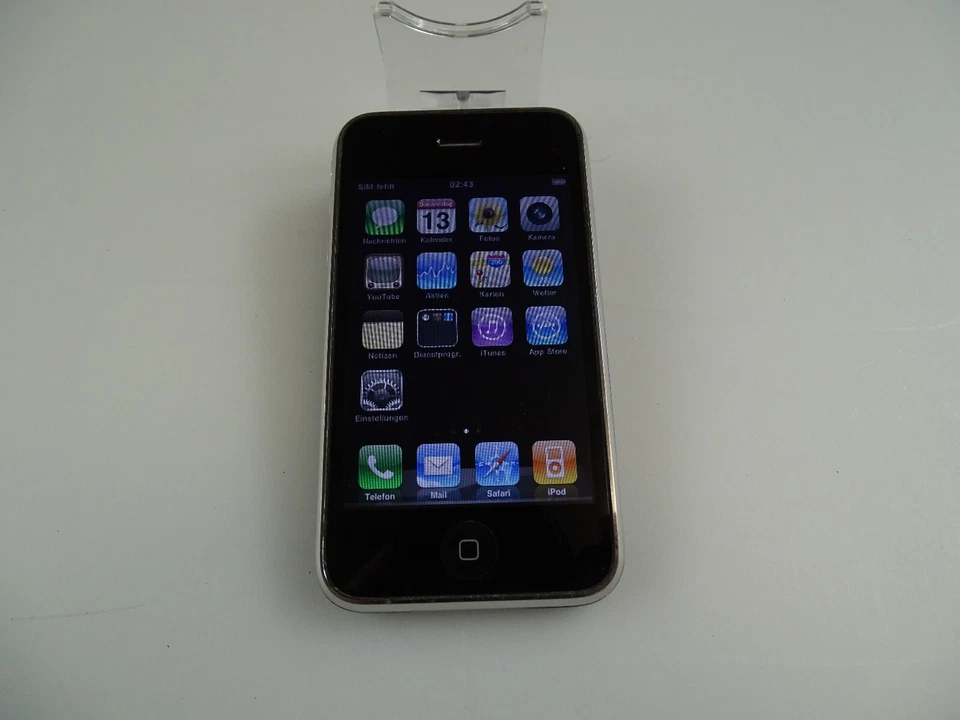 Original Apple iPhone 3G 8GB Schwarz! Ohne Simlock! TOP! RAR! Selten! iOS! #51 - Bild 2 von 4