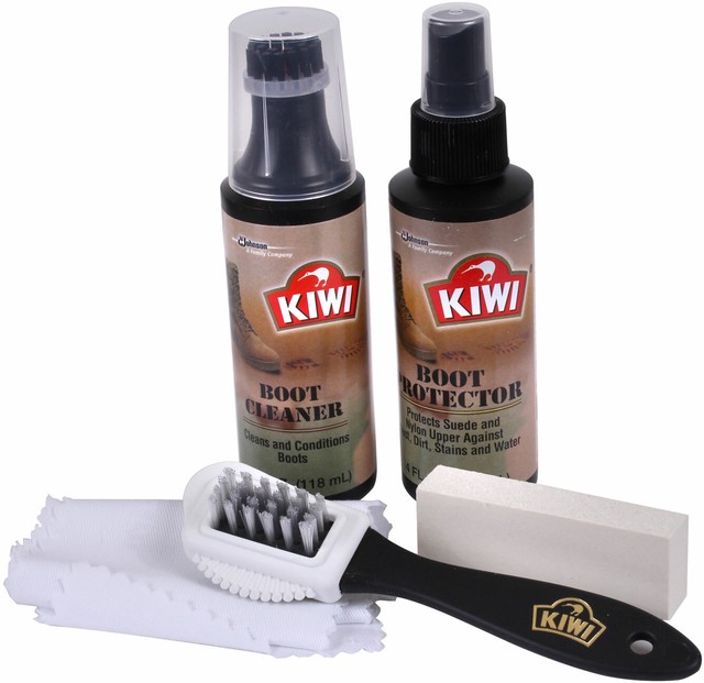 Kiwi Military Desert Boots Complete Cleaning Stain Remover Boot Care