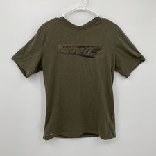 Nike Men's Dri Fit Short Sleeve Crew Neck T Shirt Just Do It Green Size M