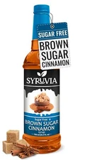 Syruvia Sugar Free Brown Sugar Cinnamon Syrup 25.4 fl oz, for Coffee & More