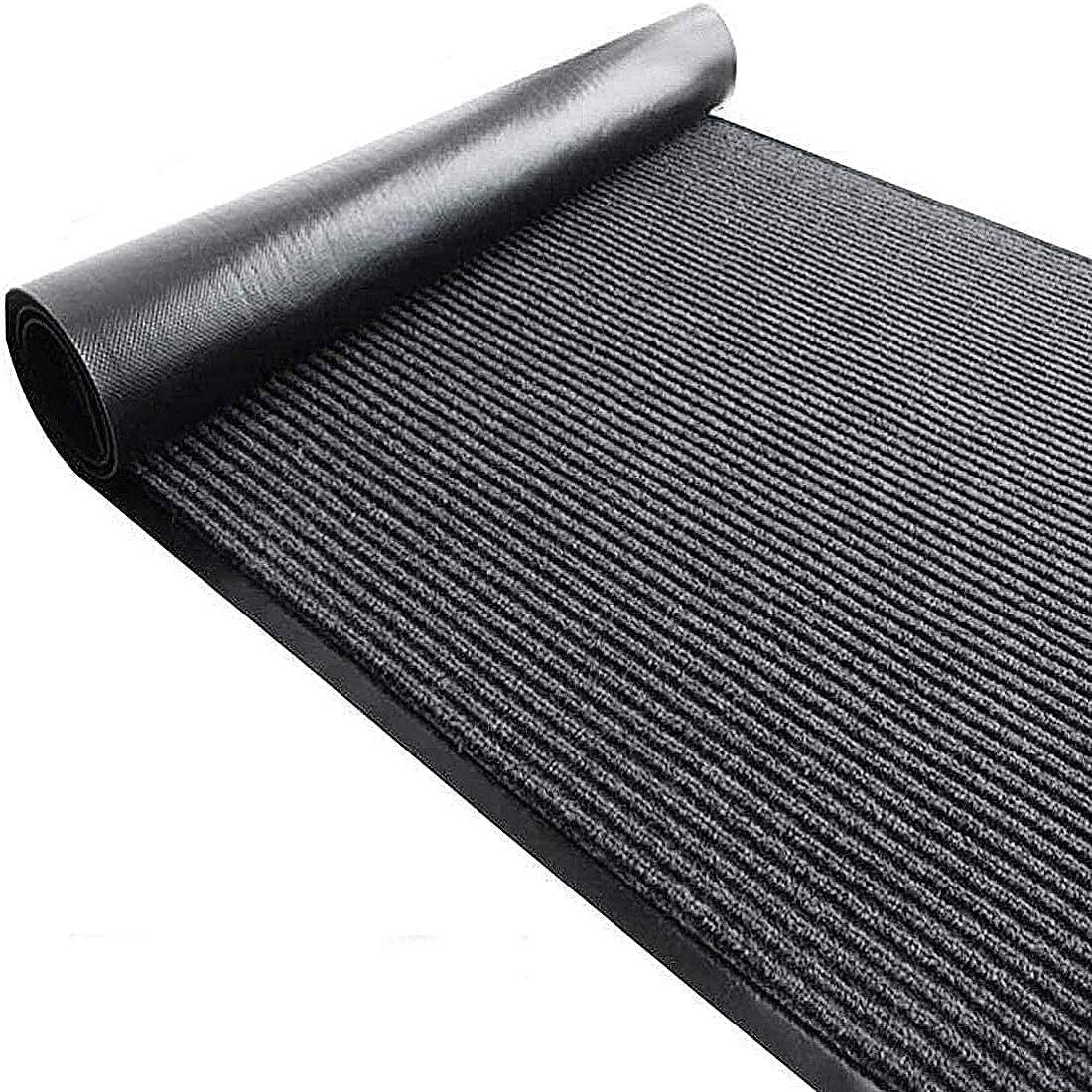 TANYOYO 3' X 10' Commercial Grade Door Floor Mat Brush Step Entrance Mat Viny...