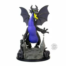 Disney: 8.5" Maleficent Dragon Q-Fig Max Elite Bridge Diorama Villains Brand New