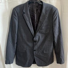Theory Men Blazer Size 40R Godsford Gray Wool Stretch Sportscoat 2 Button 16904x