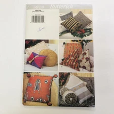 Vintage Butterick Sewing Pattern 3818 Toss Pillows Home Decor Uncut