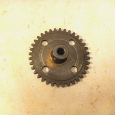 Gilbert Erector Set: Part CJ 36 Tooth Gear; 3/8" Hub; Brass Plated