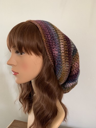 Handmade Crochet Slouch Beanie - Picture 3 of 7