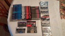 Lot 42 Cassettes Maxell TDK FUJI Sony and more 60 Min. 90 Min.120 min. see pic's