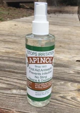 Apinol First Aid Antiseptic Pine Oil and Insect Repellent - 8 oz, All Natural