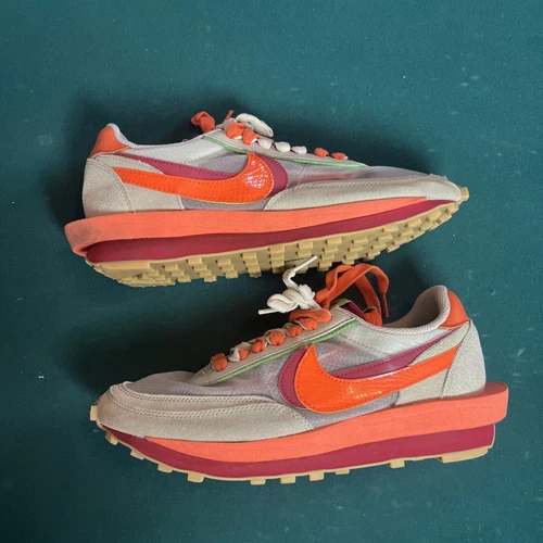 Nike sacai x Clot x LDWaffle Net Orange Blaze - US 9,5