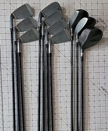 Knight Intercept Men's Golf Clubs 1,3,5 Wood + 4- PW Aldila VX Graphite Shafts - Picture 2 of 18
