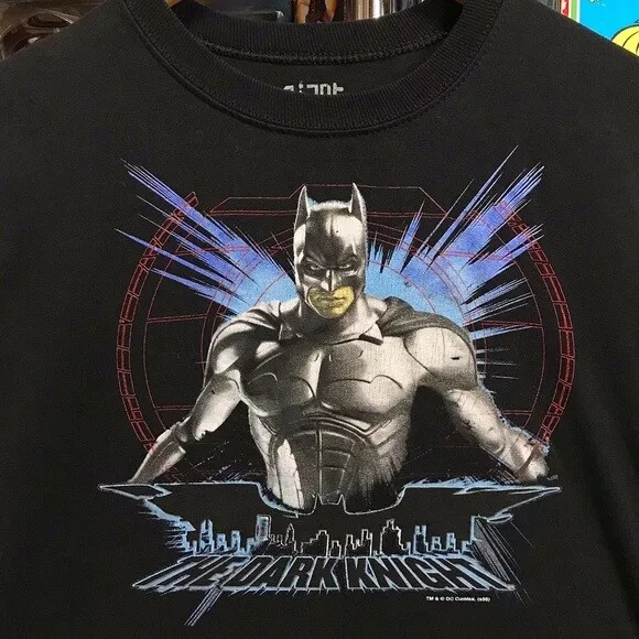 Rare '08 DC Comics The Dark Knight Christian Bale Batman Shirt