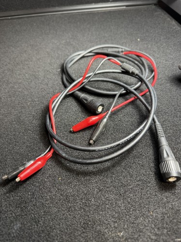 2 pcs 4ft/1.2M Moulded BNC Male To Alligator Clip Test Lead Cable