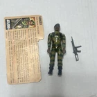 GI Joe 1983 Stalker V1.5 Swivel Arm Complete with file card