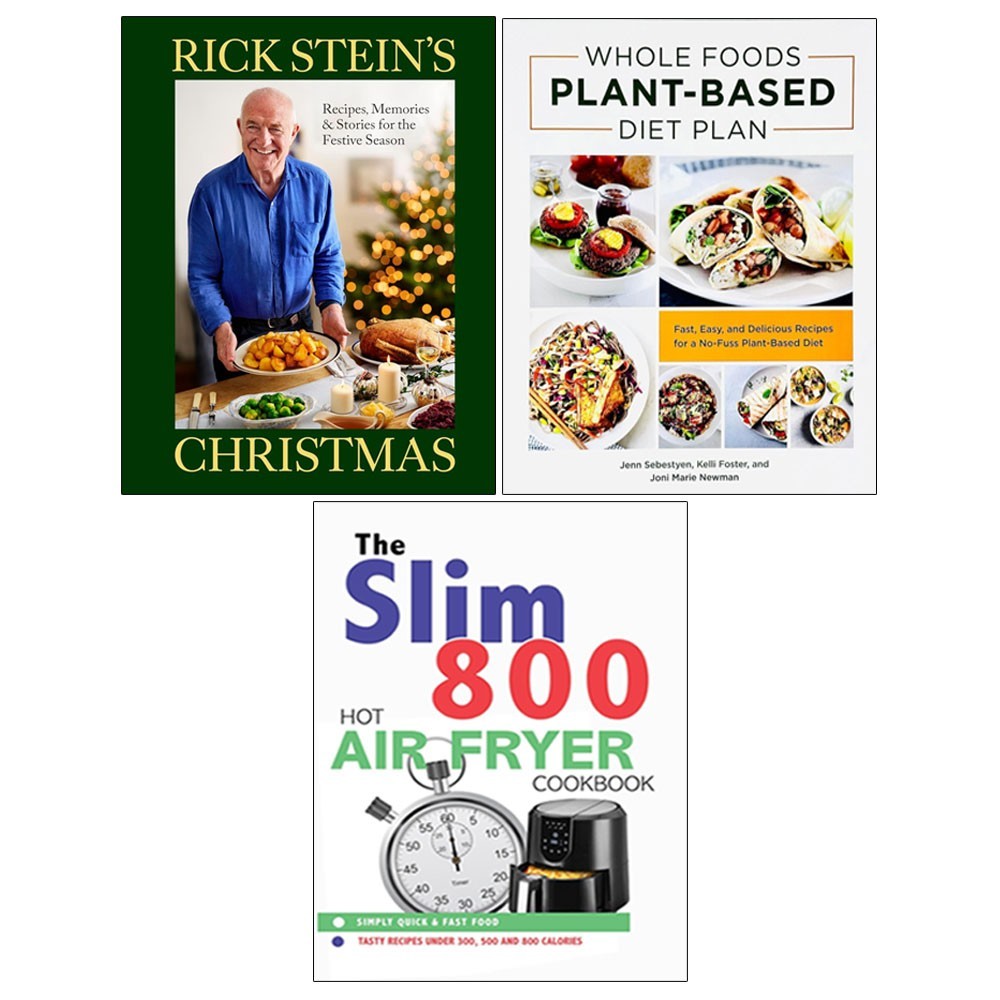 Christmas, The Slim 800 Hot Air Fryer  &  Plant- Based 3 Books Collection Set