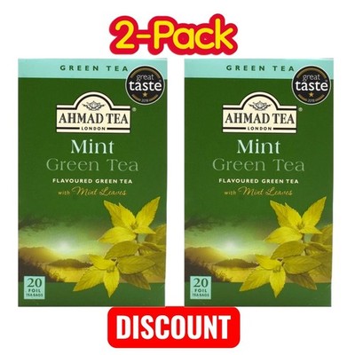 Ahmed Tea Mint Green Tea 2 Pack