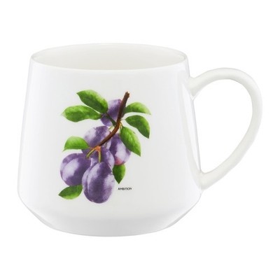 AMBITION Kaffeebecher aus Porzellan Frutti Pflaume 460 ml Blütenmotive Geschenk