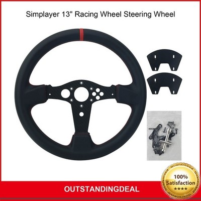 Simplayer 13'' Racing Wheel Steering Wheel Replacement for Thrustmaster T300RS GT