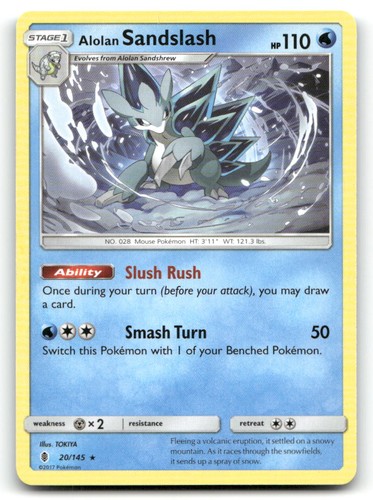 Alolan Sandslash SM - Guardians Rising 20/145 LP Pokemon