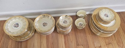 Edgewood China 22 Carat Gold Plate  Vintage 74 Pieces
