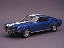 1/18 KK-Scale Ford Mustang GT Fastback - 1968 - blau - KKDC181394