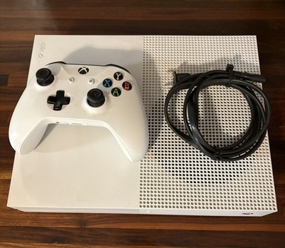 Microsoft Xbox One S Console White 1TB w/ Controller/Power Cord-Perfect