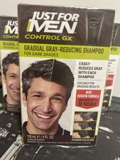 Just For Men Control GX Grey Reducing Shampoo Gradually Colors Hair 4Fl Oz 3Pack