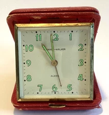 Vintage Phinney-Walker Folding Travel Working Alarm Clock Germany