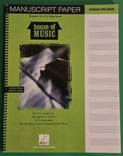 New Hal Leonard Standard Wirebound 8.5"x 11" Premium Music Manuscript Paper