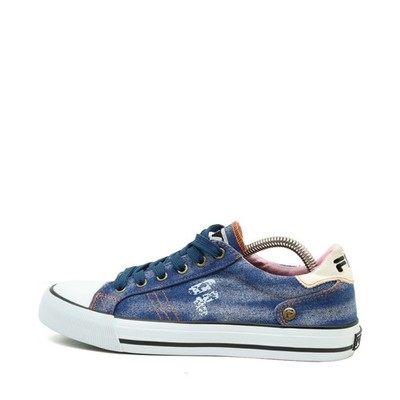 FILA Damen Jeans Denim Low Schuh Blau Jeansstoff Top Streetstyle Sneaker EU 38