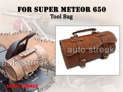 For Royal Enfield ''SUPER METEOR 650'' Tool Bag Brown Tan