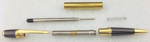 CHARNWOOD Penturning PENSGGM Sienna Twist Pen - Gold & Gun Metal Kit