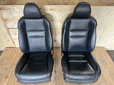 2007 2008 Acura Tsx Front Black Leather Seat Seats Left Right Pair Oem