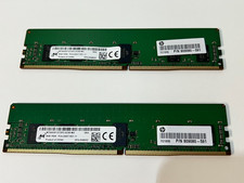 Micron 8gb 1rx8 pc4-2400t-RD1-11 SDRAM DDR4 Memory RAM - Lot of two