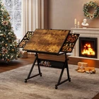 1500 Pcs Jigsaw Puzzle Table Storage Board Adjustable Height w/Trays for Adults