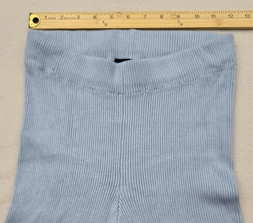Almost Famous Active Shorts Womens Medium Blue Ribbed Yoga Gym Running Workout - Picture 14 of 16