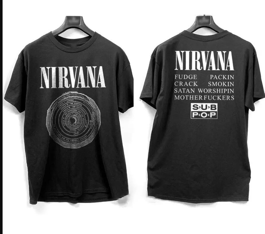 Nirvana Circles Of Hell Unisex T-Shirt Size S-5XL for Band Fans