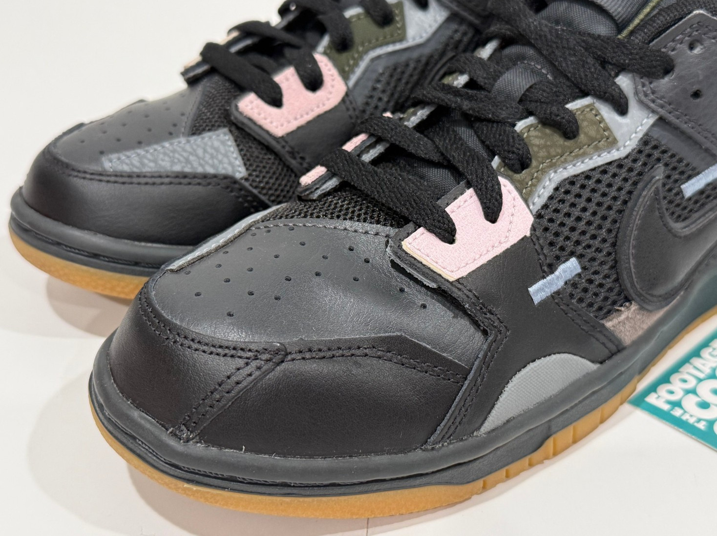 NIKE SB DUNK SCRAP LOW PATCHWORK COOL GREY BLACK … - image 6