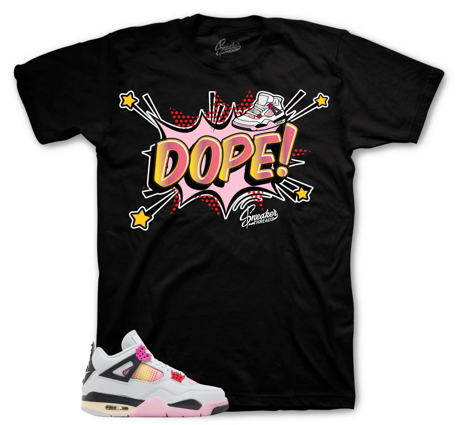 T-Shirt AJ Retro 4 Comic per Sneakers AJ4