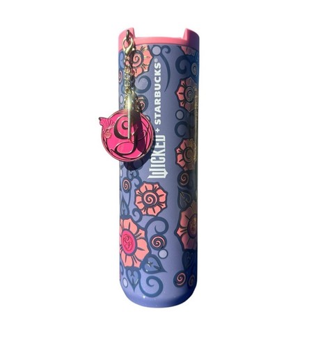 Glinda’s Collection Wicked Starbucks Pearl Tumbler with “G” Charm (16 oz.)