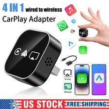 Wired to Wireless CarPlay Adapter for Apple iPhone/Android Auto/AirPlay/Miracast