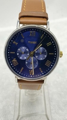Timex TW2R29100 Men's Southview 41 Chronograph Light Brown Leather Band Watch