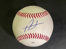 Alexis Diaz Signed Ball Reds, Rangers Baseball Authentic Autograph