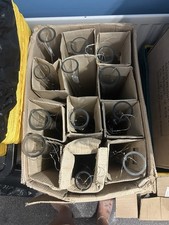 Glass Flower Tall Thin Vase with Bulb Base